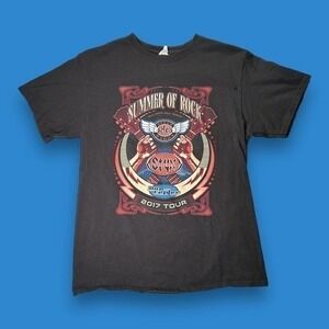 Summer of Rock Black Graphic Tour Tshirt Size Medium - "Alfred"